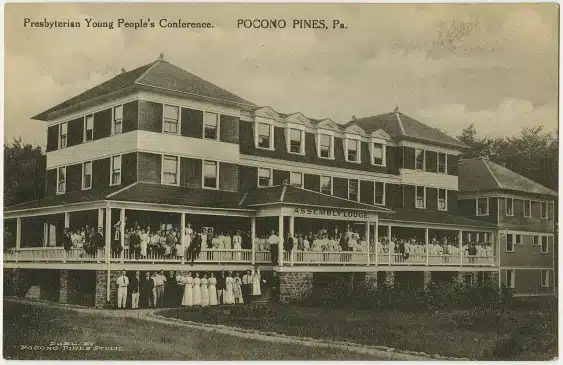 Pocono_Pines_PA_Presby_Conference - Part of the Assembly Postcard Collection - Mr Local History Project