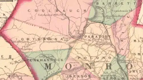 Pocono Pines and Lake Naomi Area – Map Collection Showcases History