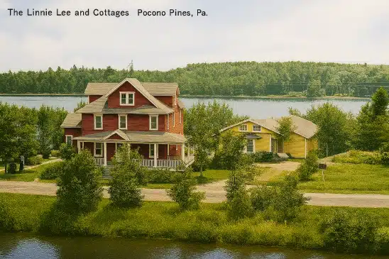 Linnie Lee and Cottage-house-Mr-Local-History-colorized