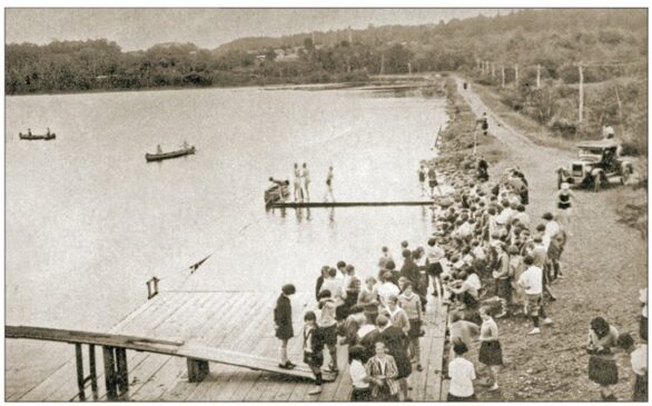 Pine Tree Camp Lake Naomi Access Mr Local History Project Pocono Postcard Collection