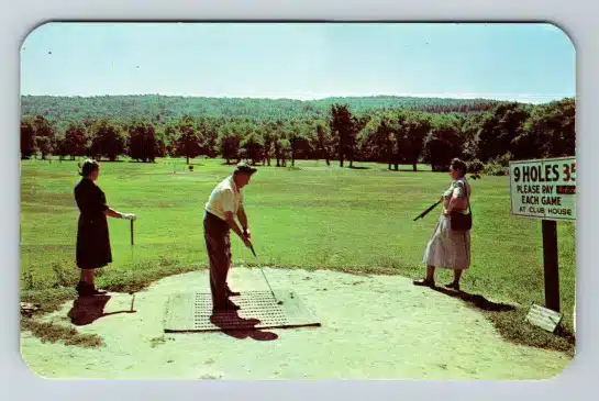 Pocono Megargles Golf 9-hole Postcard - Pocono Lake