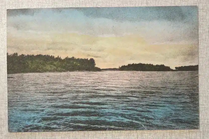 Pocono-Pines-PA-Lutherland-Lake-1900-Postcard Mr Local History