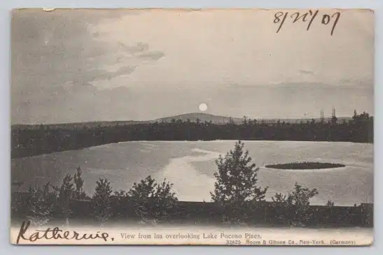 Pocono-Pines-Pennsylvania-1907-PostcardPart of the Assembly Postcard Collection Lake Naomi Pocono Pines History - Mr Local History Project