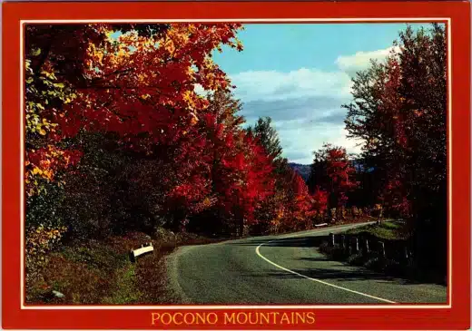 Postcard-Autum-Poconos - Mr Local History Project