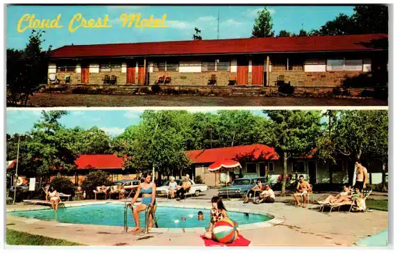 Postcard-Cloud-Crest-Mt-Pocono Mr Local History