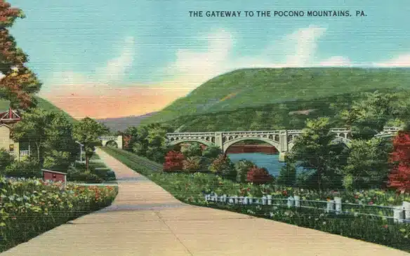 Mr Local History Project Postcard-Gateway-to-the-Poconos