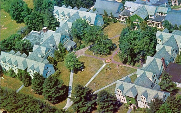 Aerial View of Lutherland, the cover of "Lutherland," by Ted Suttmeier.