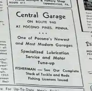 Pocono Historical Business Advertisements- Mr Local History Collection