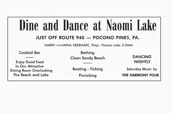 Pocono Historical Business Advertisements- Mr Local History Collection