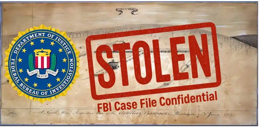 The Stolen Lillie Drawing of Pluckemin Artillery Park